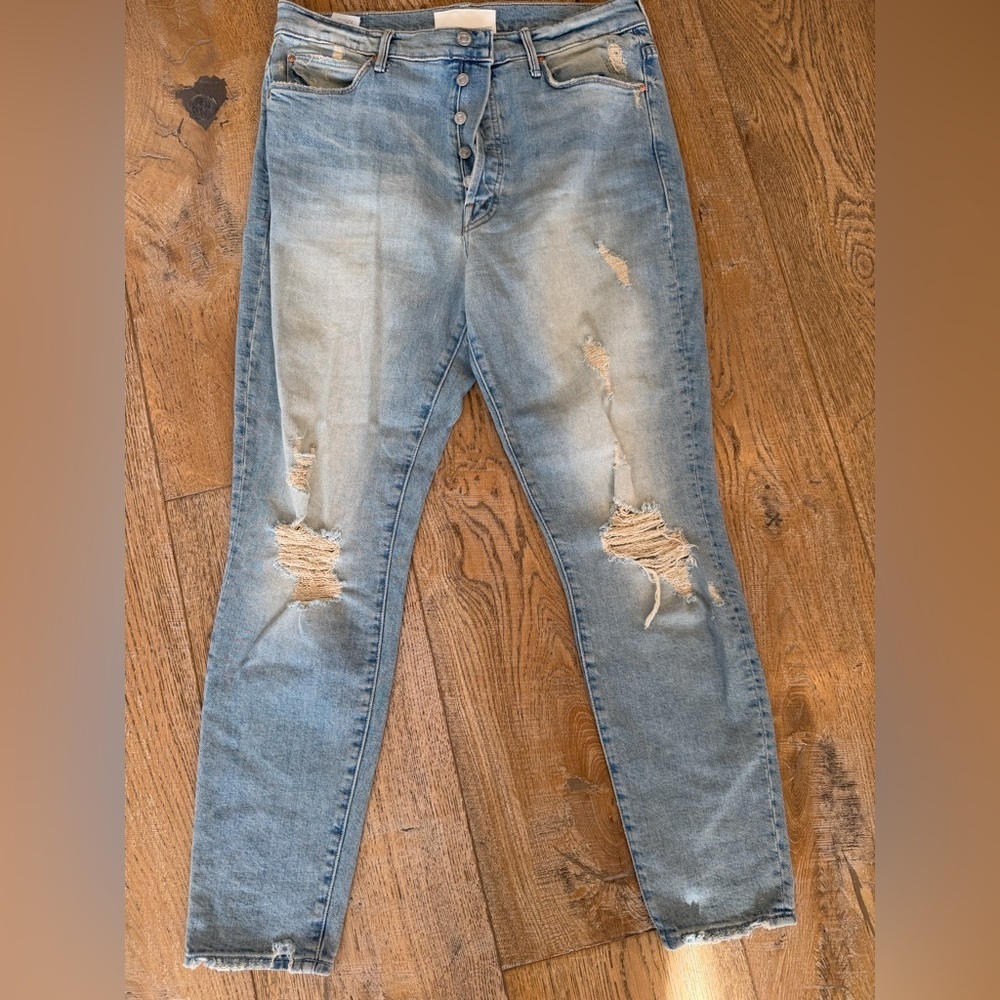 MOTHER size 32 worn 1x super stunner ankle jeans - Picture 4 of 9